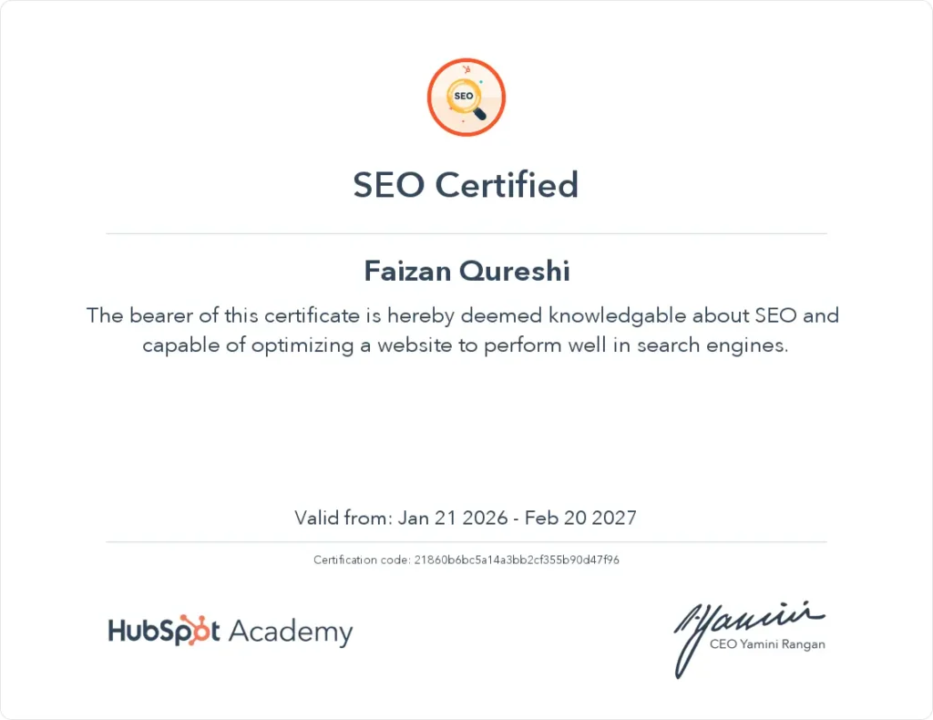 hubspot certificate